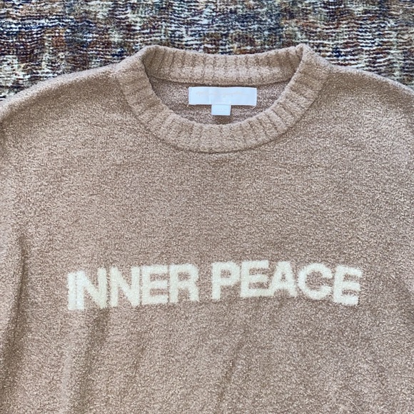Spiritual Gangster Inner Peace Beige Sweater - Picture 2 of 5
